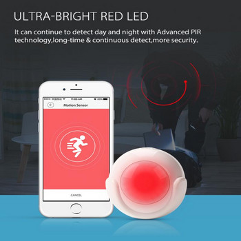 Universal Remote Detector Mini Voice Control Wifi Έξυπνος ανιχνευτής υπερύθρων Security Guard σε πραγματικό χρόνο Υπενθύμιση Pir Motion Sensor