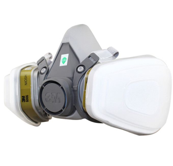 3M 6200 félarcú légzőkészülék 6006 többgázos gőzpatronnal Véd a szerves gőzök és többféle gáz ellen
