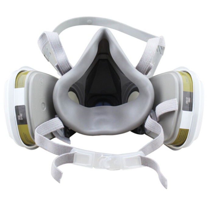 3M 6200 félarcú légzőkészülék 6006 többgázos gőzpatronnal Véd a szerves gőzök és többféle gáz ellen