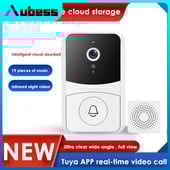 Kamera biztonsági ajtócsengő Wifi kültéri hangváltás videó kaputelefon okos ajtócsengő éjszakai biztonsági riasztó Tuya Smart