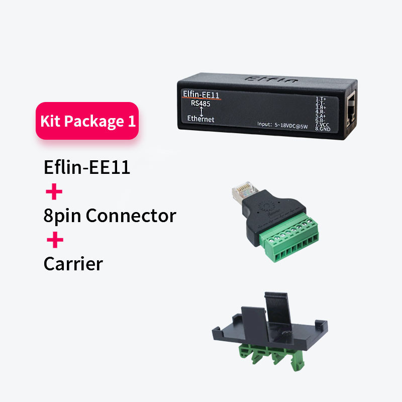 EE11A MINI RS485 soros szerver - Ethernet ModbusTCP - Ethernet RJ45 átalakító beágyazott webszerverrel