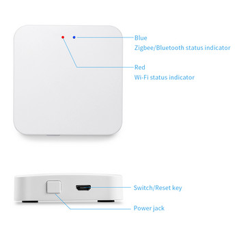 Το ασύρματο τηλεχειριστήριο Tuya Smart ZigBee Hub Gateway Smart Home Bridge Smart Life APP Λειτουργεί με την Alexa Google Home