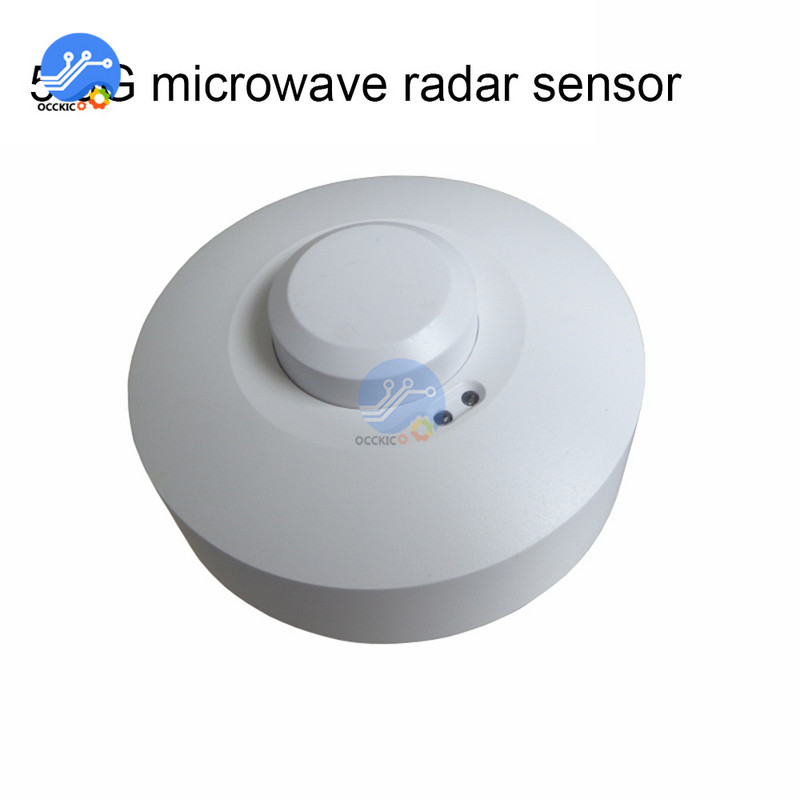 AC 85-250V mikrohullámú radarérzékelő kapcsoló 5,8G állítható beágyazott testmozgásérzékelő fénykapcsoló folyosó érzékelőhöz