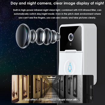 Παρακολούθηση σε πραγματικό χρόνο Cats Eye Τρία σε ένα Smart Doorbell κάμερα Αλκαλική μπαταρία Ασύρματη Ir Night Vision Smart Home