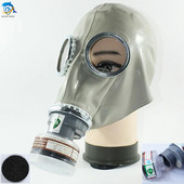2 u 1 kemijska plinska maska respirator klasičnog stila od gumenog materijala za zaštitu cijelog lica, industrijski respirator u boji u spreju