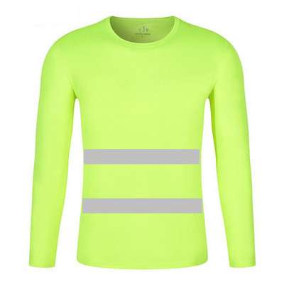Μπλουζάκι ασφαλείας με αντανακλαστικά για άντρες Μακρυμάνικο μπλουζάκι Hi Vis Work T-shirt Quick Qry Work Wear Ρούχα ασφαλείας