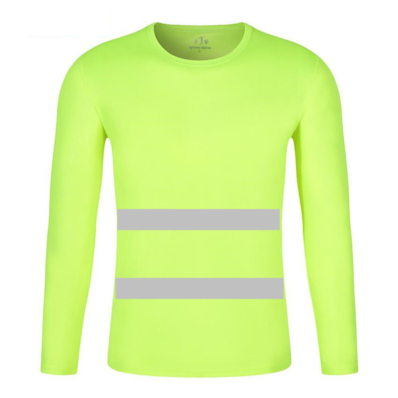 Μπλουζάκι ασφαλείας με αντανακλαστικά για άντρες Μακρυμάνικο μπλουζάκι Hi Vis Work T-shirt Quick Qry Work Wear Ρούχα ασφαλείας