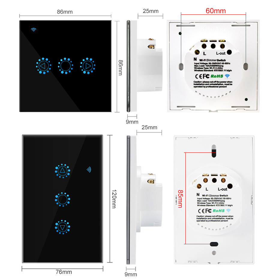 Led Dimmer 220V/110V Ewelink Wifi Dimmer Switch Smart Touch light