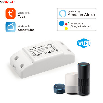 Tuya Smart Wifi Switch távirányító h Kompatibilis az Amazon Alexa / Google Home szolgáltatással
