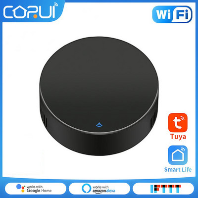 CORUI Tuya WIFI ZigBee temperatūras un mitruma / bezvadu durvju logu sensors / IR tālvadības pults / mini viedais DIY slēdzis