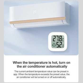Tuya Zigbee Αισθητήρας υγρασίας θερμοκρασίας Έξυπνος ανιχνευτής υγρασίας σπιτιού Ο συναγερμός λειτουργεί με φωνητικό έλεγχο Smart Life Alexa Google Home