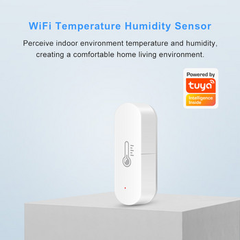 RYRA Wifi Smart Temperature Humidity Sensor Indoor Outdoor Hygrometer Thermometer Detector Alexa Google Home SmartLife