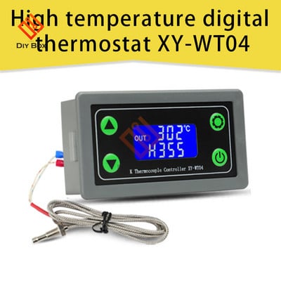 WIFI kaugjuhtimispuldi kõrgtemperatuuriline digitaaltermostaat K-tüüpi termopaar kõrge temperatuuri kontroller -99 ~ 999 kraadi XY-WT04