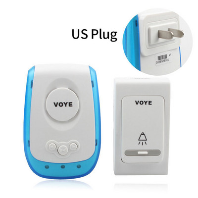 Sonerie fără fir cu 32Tunes, gamă de 100 m, inteligentă, impermeabilă, 315 Mhz, telecomandă fără fir, buton pentru sonerie pentru biroul de acasă