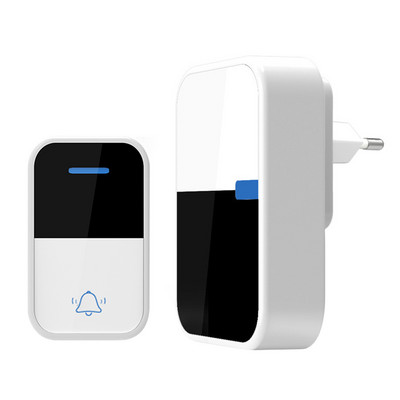 Ūdensnecaurlaidīgs inteliģentais bezvadu durvju zvans, pašģenerācijas 433 MHz RF durvju zvans, bezvadu bezvadu durvju zvans bez akumulatora