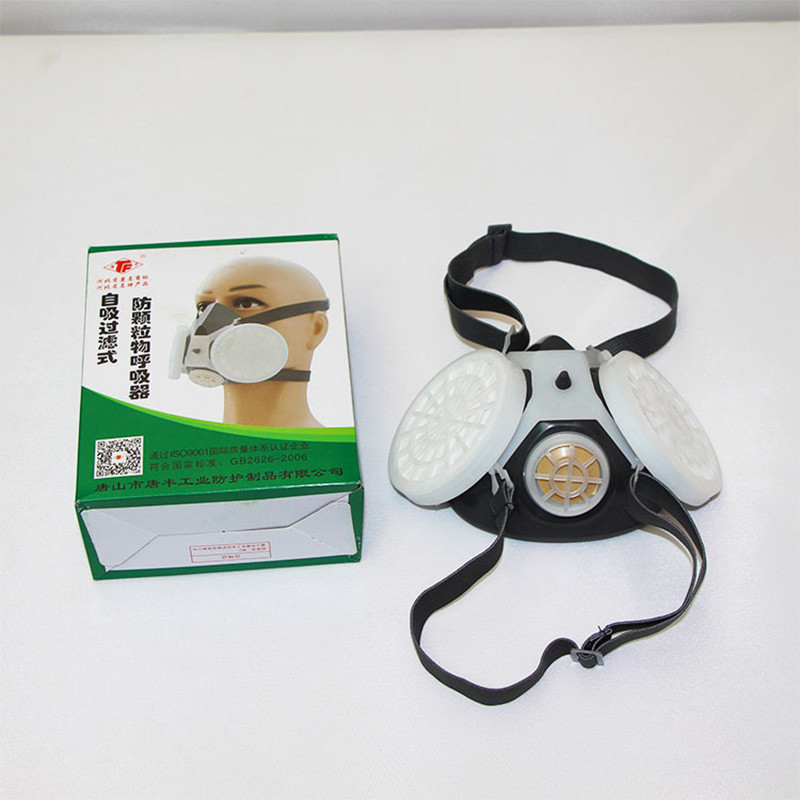 Putekļu maska Augstas efektivitātes filtri Formaldehīda aizsardzība pret miglas miglu Rūpnieciskā putekļu necaurlaidīga darba maska āra respirators