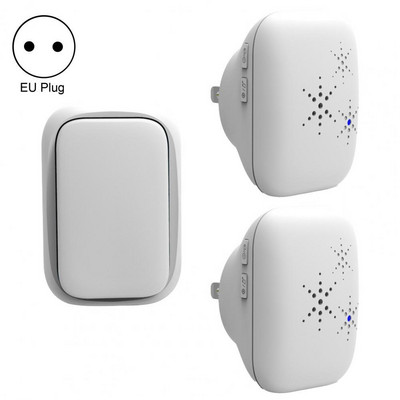 1 szett vezeték nélküli csengő, saját tápellátású vízálló zene, nagy hatótávolságú távirányító, vezeték nélküli ajtócsengő készlet campainha sem fio