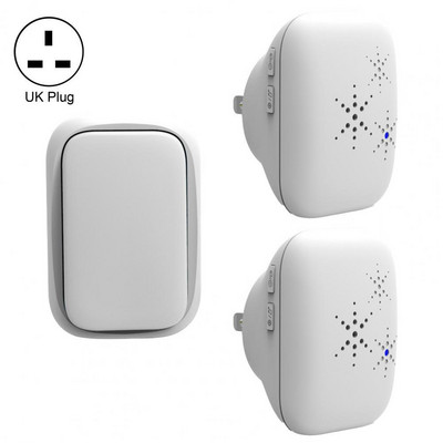 1 szett vezeték nélküli csengő, saját tápellátású vízálló zene, nagy hatótávolságú távirányító, vezeték nélküli ajtócsengő készlet campainha sem fio