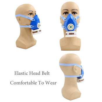 Επαναχρησιμοποιήσιμη μάσκα αερίου αναπνευστήρα μισού προσώπου PA-1 Κιβώτιο φίλτρου Οργανικά σωματίδια ατμού για βαφή Ψεκασμός γυάλισμα προστασίας