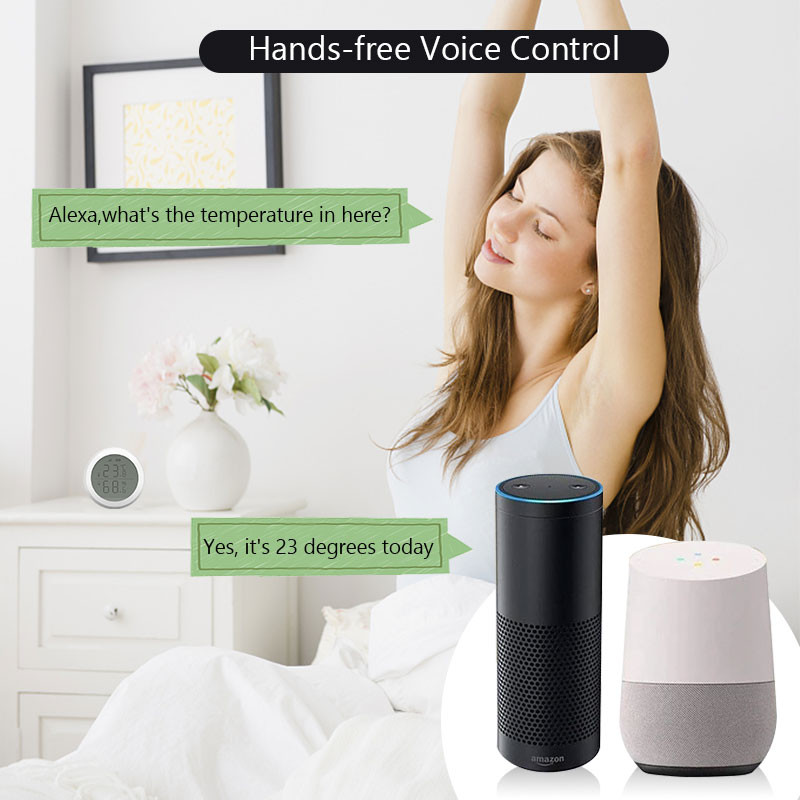 Intelligens Zigbee hőmérséklet páratartalom érzékelő LCD kijelző otthoni nedvességmérő hőmérő megváltoztatja az észlelést a ZigBee Hub Gateway segítségével