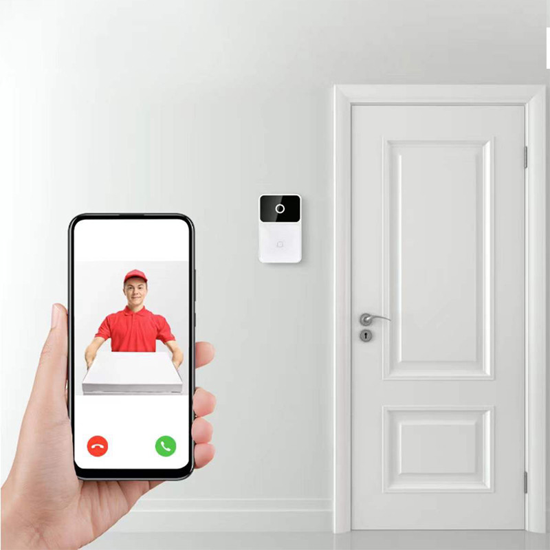 1080P HD kameras bezvadu video durvju zvana tālvadības pults, inteliģents vizuālais domofons nakts redzamības uzlādējams durvju zvans mājas drošībai