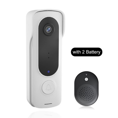 Sonerie video fără fir HD 1080P Stocare în cloud Interfon Wifi Sonerie cu vedere de noapte Sonerie audio cu 2 căi de securitate pentru biroul de acasă