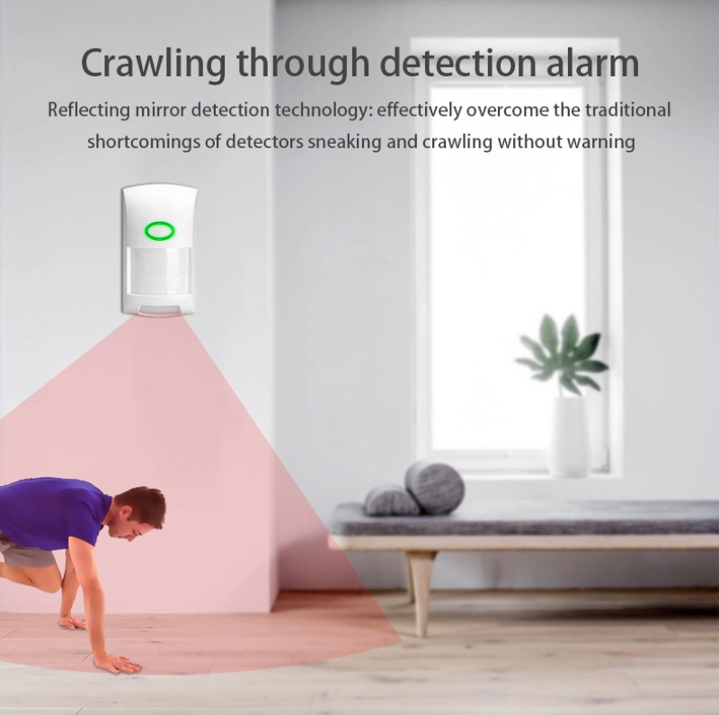 Tuya Smart WiFi infravörös érzékelők vezeték nélküli PIR riasztó mozgásérzékelővel kompatibilis a Tuya/Smart Life APP Alexa Smart Home alkalmazással