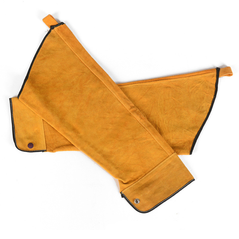 Tig Tag Mig Professzionális Hegesztő Védőhüvelyek Hegesztőhüvelyek Hasított marhabőr ujjak 57cm Hegesztő tűzgátló varrott