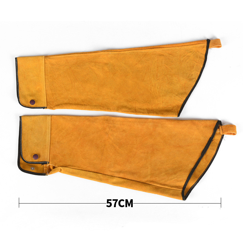 Tig Tag Mig Professzionális Hegesztő Védőhüvelyek Hegesztőhüvelyek Hasított marhabőr ujjak 57cm Hegesztő tűzgátló varrott