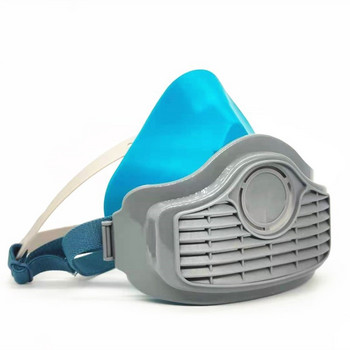 Προστατευτική μάσκα σιλικόνης με προστασία από τη σκόνη και κατά των ιών Gas Mask Spray Paint Formaldehyde Chemical Anti-Speciar Smoll που πλένεται προστατευτική μάσκα