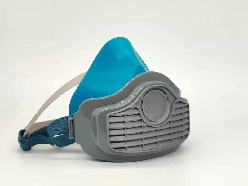 Прахоустойчива и антивирусна силиконова маска Газова маска Спрей боя Формалдехид Химическа антиспецифична миризма Миеща се защитна маска