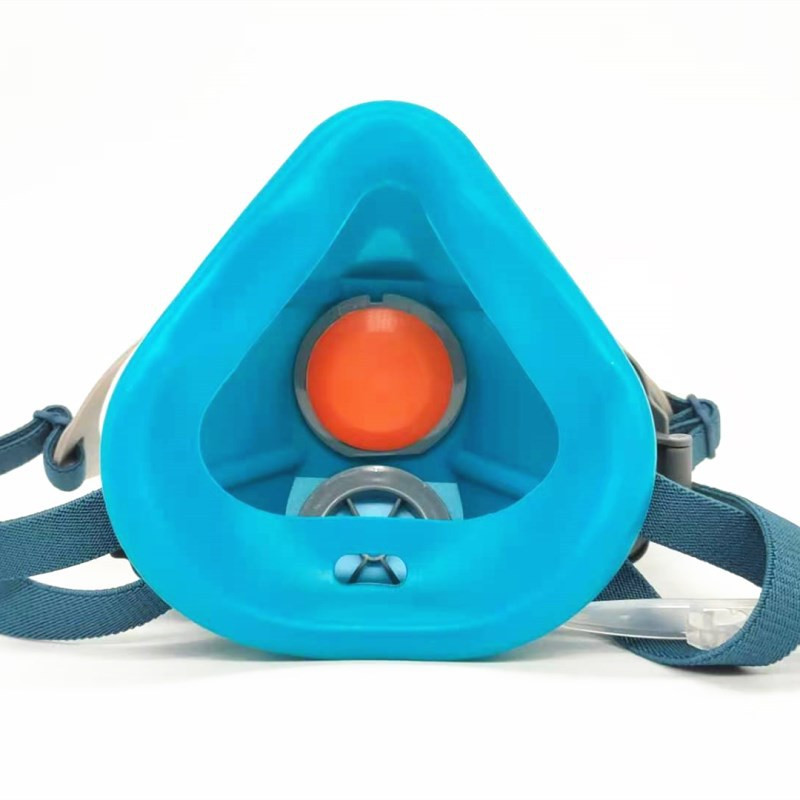 Прахоустойчива и антивирусна силиконова маска Газова маска Спрей боя Формалдехид Химическа антиспецифична миризма Миеща се защитна маска