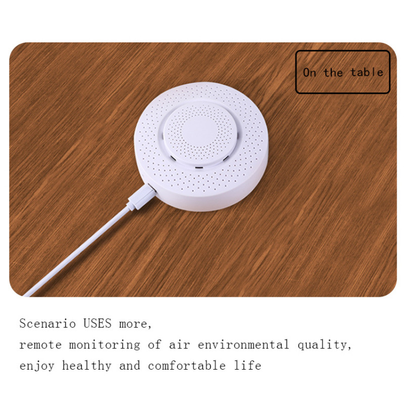 CORUI Tuya Zigbee Air Box CO2 érzékelő VOC gáz érzékelő Intelligens levegőminőség monitor Intelligens élettartam hőmérséklet páratartalom érzékelő riasztás