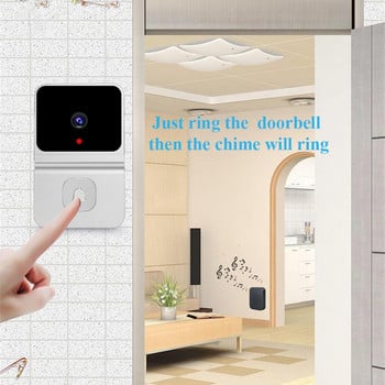 Smart WiFi Video Doorbell Camera Visual Intercom με Chime Night Vision IP Door Bell Ασύρματη κάμερα ασφαλείας σπιτιού