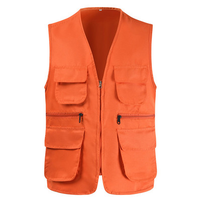 Ātri žūstoša elpojoša sieta veste vīriešiem fotogrāfam bez piedurknēm jaka ar vairākām kabatām āra pārgājienu makšķerēšanas medību veste