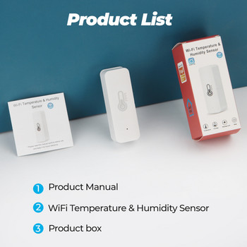 Tuya Smart WiFi Temperature and Hudity Sensor APP Remote Monitor for Smart Home Var SmartLife WorkWith Alexa Google Assistant