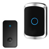 1 készlet, saját tápellátású vízálló vezeték nélküli ajtócsengő éjszakai lámpa otthoni vezeték nélküli ajtócsengő EU csatlakozó
