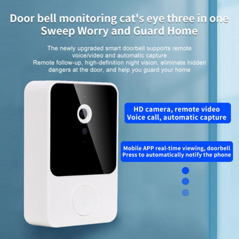 Νέα έκδοση Intelligent Visual Doorbell WIFI Wireless Doorbell Home Commercial Mobile Detection Visual Doorbell