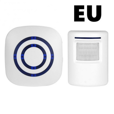 Tenky bezvadu Huamn korpusa sensors augstas precizitātes skaļruņi digitālais durvju zvans ar 1 raidītāju, inteliģenti infrasarkano staru trauksmes detektori