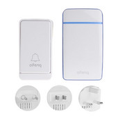 Juhtmevaba uksekella komplektid Patareideta veekindel uksekella nupp Saatja Rece