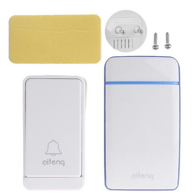 Juhtmevaba uksekella komplektid Patareideta veekindel uksekella nupp Saatja Rece