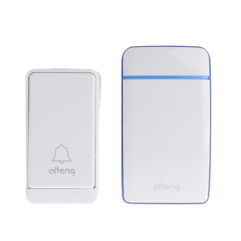 Juhtmevaba uksekella komplektid Patareideta veekindel uksekella nupp Saatja Rece