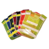 Yemingduo 53cm*41cm Légáteresztő fluoreszkáló hálós fényvisszaverő biztonsági mellény Traffic kerékpáros munkaruha nyomtatható