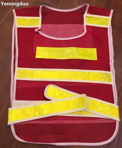 Yemingduo 53cm*41cm Légáteresztő fluoreszkáló hálós fényvisszaverő biztonsági mellény Traffic kerékpáros munkaruha nyomtatható