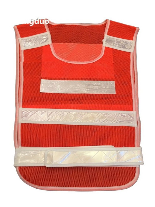 Yemingduo 53cm*41cm Légáteresztő fluoreszkáló hálós fényvisszaverő biztonsági mellény Traffic kerékpáros munkaruha nyomtatható