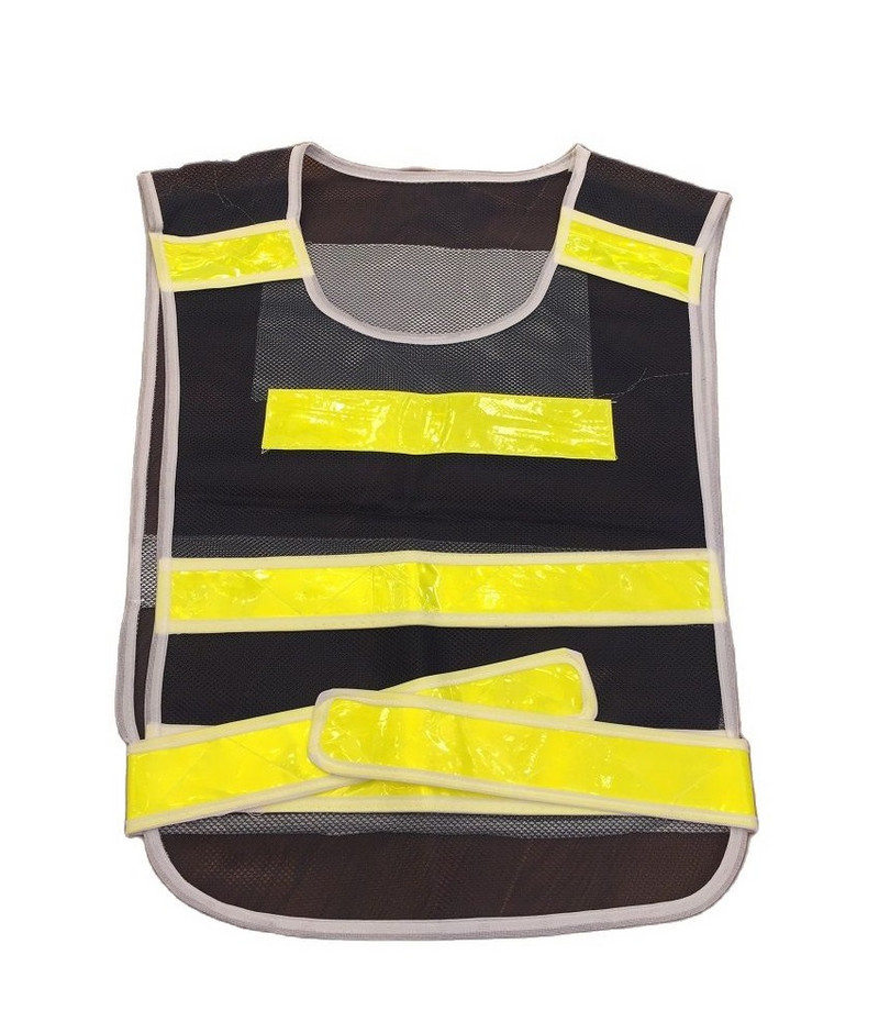 Yemingduo 53cm*41cm Légáteresztő fluoreszkáló hálós fényvisszaverő biztonsági mellény Traffic kerékpáros munkaruha nyomtatható