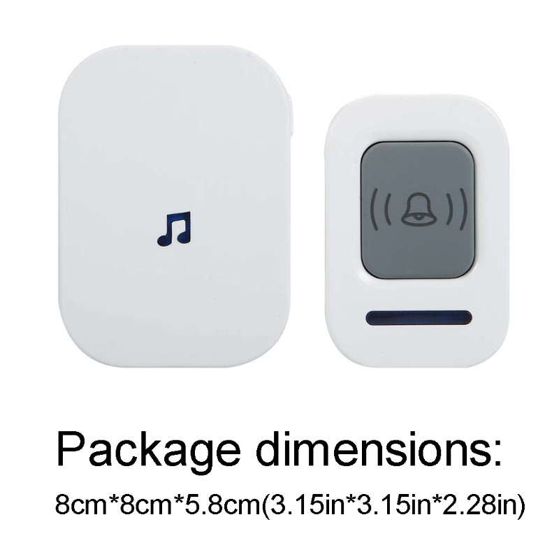 ES ASV spraudnis AC 90-260V bezvadu durvju zvans durvju zvans 60 zvani 300 m tālvadības attālums 203 B