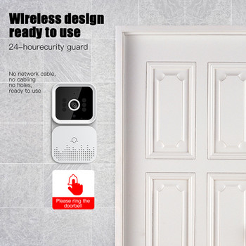 Интелигентен WiFi видеозвънец HD камера Визуално уоки-токи Безжична домашна камера за безопасност Интелигентен звънец за нощно виждане