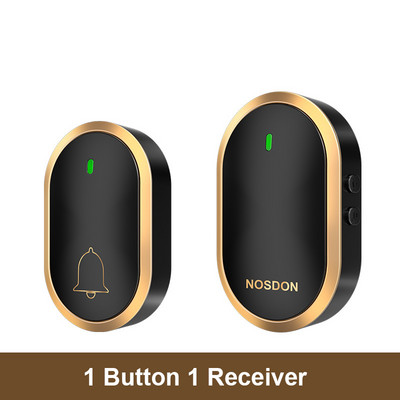 Bezvadu ūdensnecaurlaidīgs durvju zvans 300 m diapazonā ASV ES UK AU kontaktdakša mājas inteliģentais durvju zvana zvans