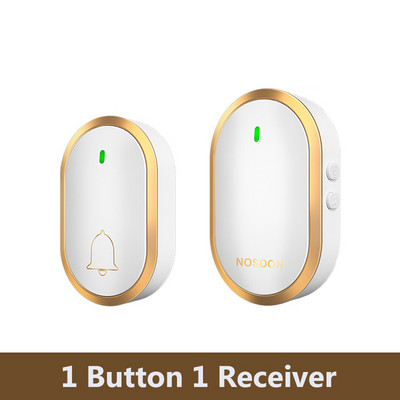 Bezvadu ūdensnecaurlaidīgs durvju zvans 300 m diapazonā ASV ES UK AU kontaktdakša mājas inteliģentais durvju zvana zvans